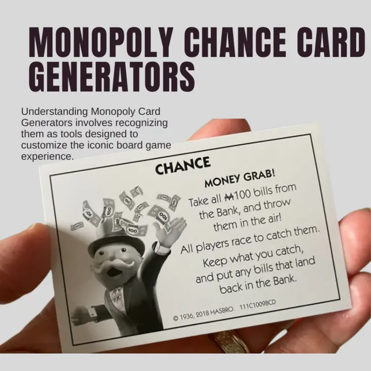 Monopoly Chance Card Generators